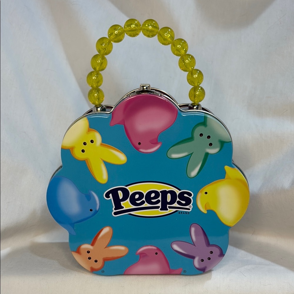 Peeps Marshmallow Easter 2021 Metal Lunchbox Clutch Purse Stash Box Tin Box Co